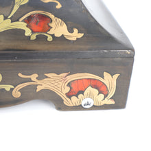 将图片加载到图库查看器,Antique Brass Inlay Portico Clock