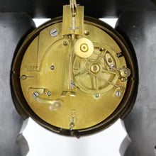 将图片加载到图库查看器,Antique Ebony Embossed and Shell Inlay Portico Clock by J. Valery