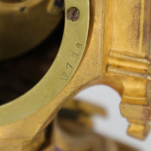 将图片加载到图库查看器,PH Mourey Mantel Clock with blue porcelain plaque