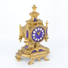 将图片加载到图库查看器,Castle Shaped Mantel Clock by Japy Freres