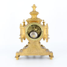 将图片加载到图库查看器,Antique French Gilt Bronze Clock, mid 19th Century