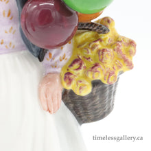 Load image into Gallery viewer, HN1843 Biddy Penny Farthing - Classic - Vintage Porcelain Figurine by Royal Doulton, circa 1980 (Item# P-6423)-Timeless Gallery