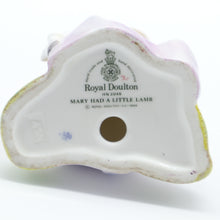 Load image into Gallery viewer, HN2048 Mary Had A Little Lamb - popular - Vintage Porcelain Figurine by Royal Doulton, dated 1984 (Item# P-7637)-Timeless Gallery