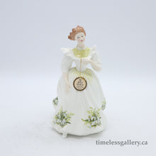 Load image into Gallery viewer, HN2697 January - Vintage Porcelain Figurine by Royal Doulton, dated 1987 (Item# P-7730)-Timeless Gallery