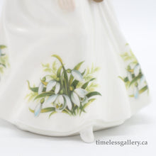 Load image into Gallery viewer, HN2697 January - Vintage Porcelain Figurine by Royal Doulton, dated 1987 (Item# P-7730)-Timeless Gallery