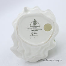 Load image into Gallery viewer, HN2697 January - Vintage Porcelain Figurine by Royal Doulton, dated 1987 (Item# P-7730)-Timeless Gallery