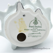 Load image into Gallery viewer, HN1843 Biddy Penny Farthing - Classic - Vintage Porcelain Figurine by Royal Doulton, dated 1984 (Item# P-1011)-Timeless Gallery