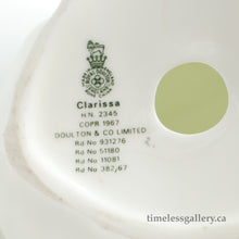 Load image into Gallery viewer, HN2345 Clarissa - Vintage Porcelain Figurine by Royal Doulton, circa 1970 (Item# P-1174)-Timeless Gallery