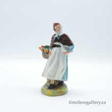 Load image into Gallery viewer, HN1991 Country Lass - Vintage Porcelain Figurine by Royal Doulton, circa 1980 (Item# P-1569)-Timeless Gallery