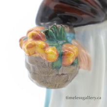 Load image into Gallery viewer, HN1991 Country Lass - Vintage Porcelain Figurine by Royal Doulton, circa 1980 (Item# P-1569)-Timeless Gallery
