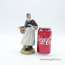 Load image into Gallery viewer, HN1991 Country Lass - Vintage Porcelain Figurine by Royal Doulton, circa 1980 (Item# P-1569)-Timeless Gallery