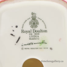 Load image into Gallery viewer, HN1908 Lydia - Vintage Porcelain Figurine by Royal Doulton, circa 1980 (Item# P-1664)-Timeless Gallery