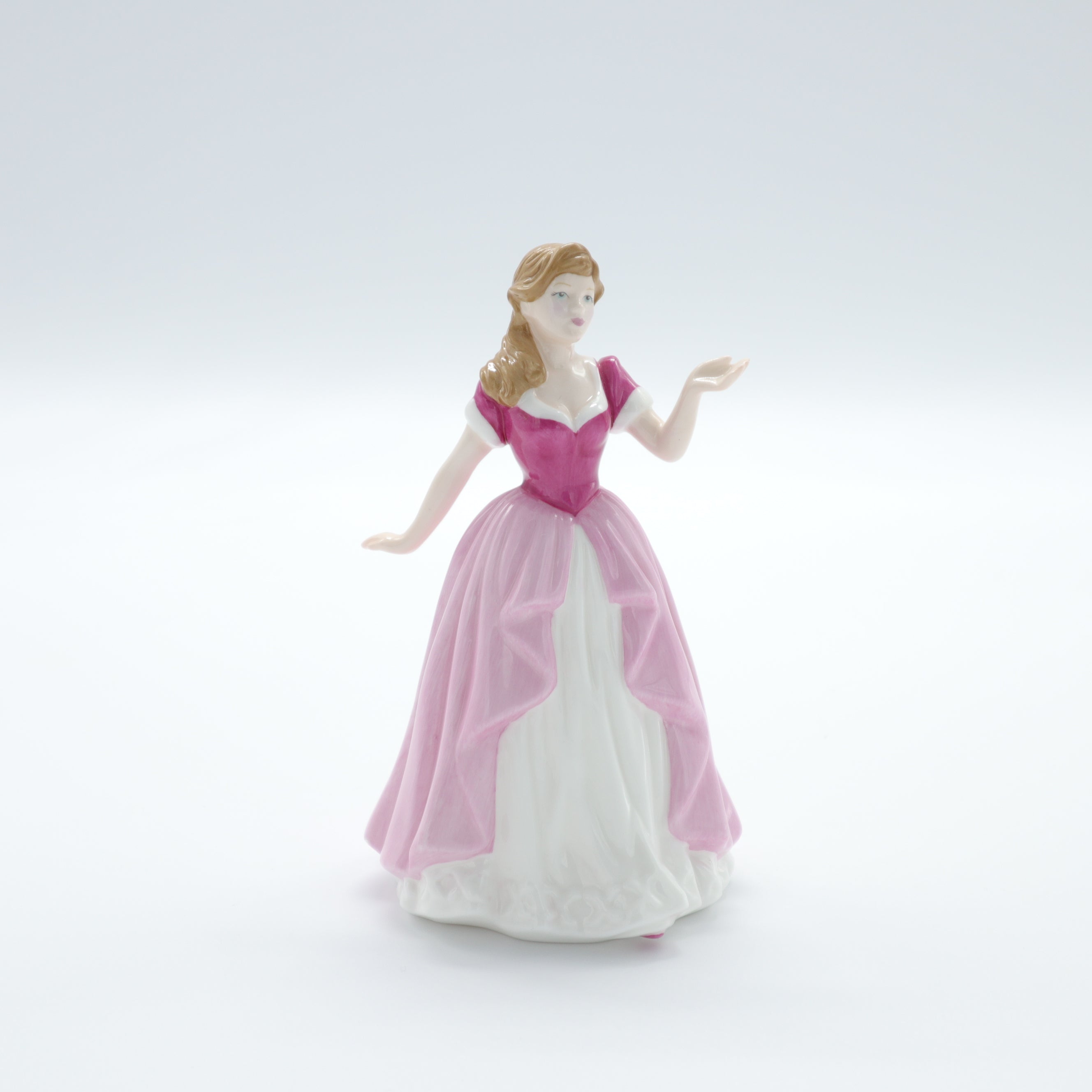 Vintage Pink Seashell Lady Figurine (People ) at Silversnow