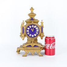 Load image into Gallery viewer, Antique French Ormolu Mantel Clock by Japy Frères and Philippe Mourey
