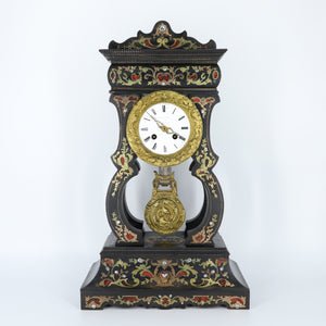 Antique Embossed Pillar Clock