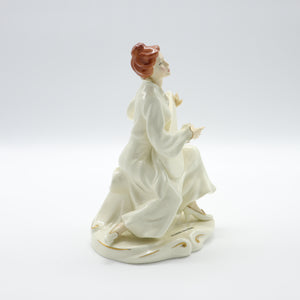 HN2753 Serenade - Signed - Vintage Porcelain Figurine by Royal Doulton, dated 1985 (Item# P-8435)-Timeless Gallery