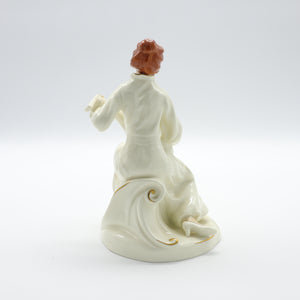 HN2753 Serenade - Signed - Vintage Porcelain Figurine by Royal Doulton, dated 1985 (Item# P-8435)-Timeless Gallery