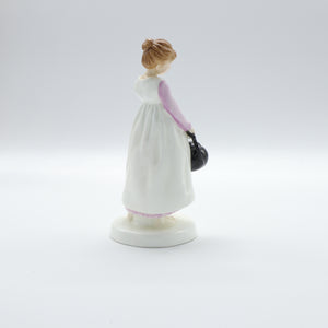 HN3021 Polly Put The Kettle On - Vintage Porcelain Figurine by Royal Doulton, circa 1984 (Item# P-5522)-Timeless Gallery