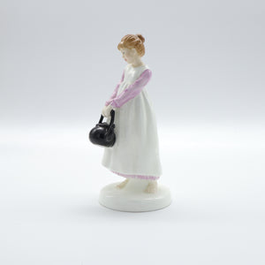 HN3021 Polly Put The Kettle On - Vintage Porcelain Figurine by Royal Doulton, circa 1984 (Item# P-5522)-Timeless Gallery