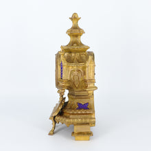 Load image into Gallery viewer, Antique French Ormolu Mantel Clock by Japy Frères and Philippe Mourey
