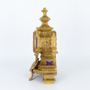 Antique French Ormolu Mantel Clock by Japy Frères and Philippe Mourey