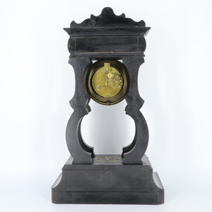 Antique Shell Inlay Portico Clock