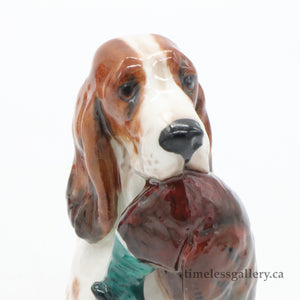 HN1029 Cocker Spaniel with Pheasant - Vintage Porcelain Figurine by Royal Doulton, circa 1960 (Item# P-2172)-Timeless Gallery