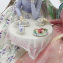 Load image into Gallery viewer, HN1747 Afternoon Tea - Popular - Vintage Porcelain Figurine by Royal Doulton, dated 1942 (Item# P-9512)-Timeless Gallery
