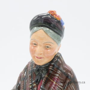 HN1759 Orange Lady - Vintage Porcelain Figurine by Royal Doulton, circa 1950 (Item# P-4518)-Timeless Gallery