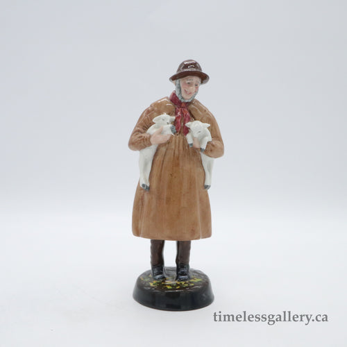 HN1890 Lambing Time - Vintage Porcelain Figurine by Royal Doulton, circa 1970 (Item# P-5313)-Timeless Gallery