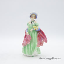 Load image into Gallery viewer, HN1965 Lady April - Very Rare - Vintage Porcelain Figurine by Royal Doulton, dated 1942 (Item# P-1989)-Timeless Gallery
