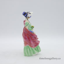 Load image into Gallery viewer, HN1965 Lady April - Very Rare - Vintage Porcelain Figurine by Royal Doulton, dated 1942 (Item# P-1989)-Timeless Gallery
