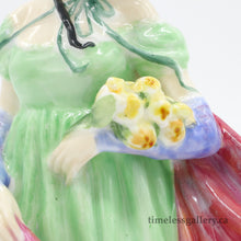 将图片加载到图库查看器，HN1965 Lady April - Very Rare - Vintage Porcelain Figurine by Royal Doulton, dated 1942 (Item# P-1989)-Timeless Gallery
