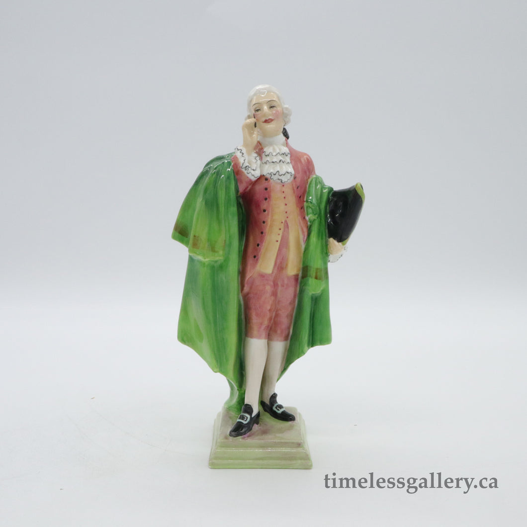 HN1972 Regency Beau - Rare - Vintage Porcelain Figurine by Royal Doulton, dated 1942 (Item# P-1378)-Timeless Gallery