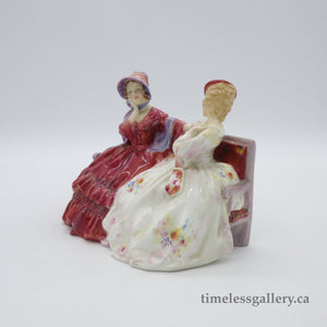 HN2025 Gossips - Popular - Vintage Porcelain Figurine by Royal Doulton, circa 1950 (Item# P-1683)-Timeless Gallery