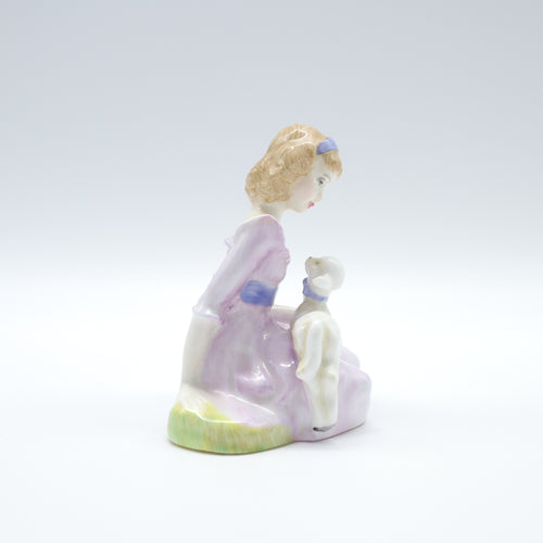 HN2048 Mary Had A Little Lamb - popular - Vintage Porcelain Figurine by Royal Doulton, dated 1984 (Item# P-7637)-Timeless Gallery