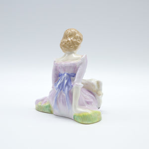 HN2048 Mary Had A Little Lamb - popular - Vintage Porcelain Figurine by Royal Doulton, dated 1984 (Item# P-7637)-Timeless Gallery