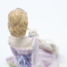 Load image into Gallery viewer, HN2048 Mary Had A Little Lamb - popular - Vintage Porcelain Figurine by Royal Doulton, dated 1984 (Item# P-7637)-Timeless Gallery
