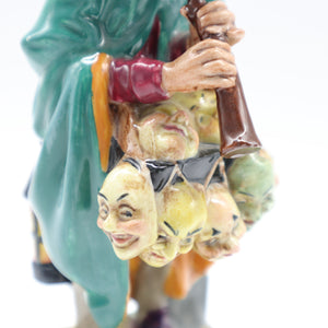 HN2103 Mask Seller - classic - Vintage Porcelain Figurine by Royal Doulton, circa 1977 (Item# P-7966)-Timeless Gallery