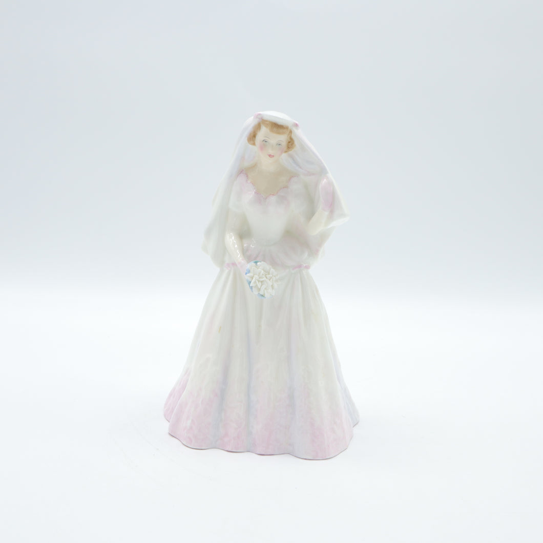 HN2166 Bride - Vintage Porcelain Figurine by Royal Doulton, circa 1970 (Item# P-7429)-Timeless Gallery