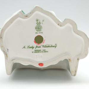HN2228 Lady from Williamsburg - Vintage Porcelain Figurine by Royal Doulton, circa 1970 (Item# P-3232)-Timeless Gallery
