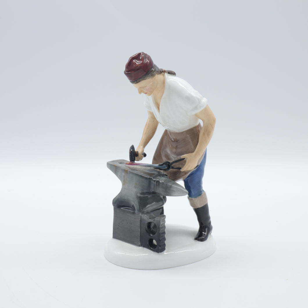 HN2240 Blacksmith of Williamsburg - Vintage Porcelain Figurine by Royal Doulton, circa 1975 (Item# P-7388)-Timeless Gallery