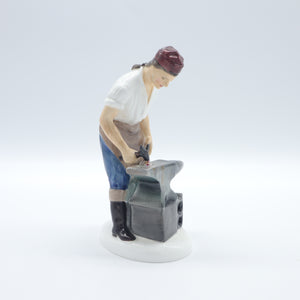 HN2240 Blacksmith of Williamsburg - Vintage Porcelain Figurine by Royal Doulton, circa 1975 (Item# P-7388)-Timeless Gallery