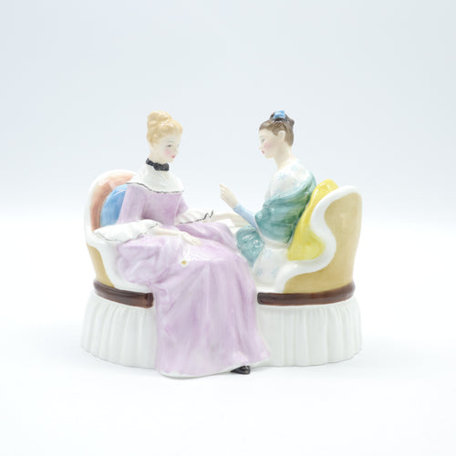 HN2276 Heart to Heart - Popular - Vintage Porcelain Figurine by Royal Doulton, circa 1960 (Item# P-4084)-Timeless Gallery