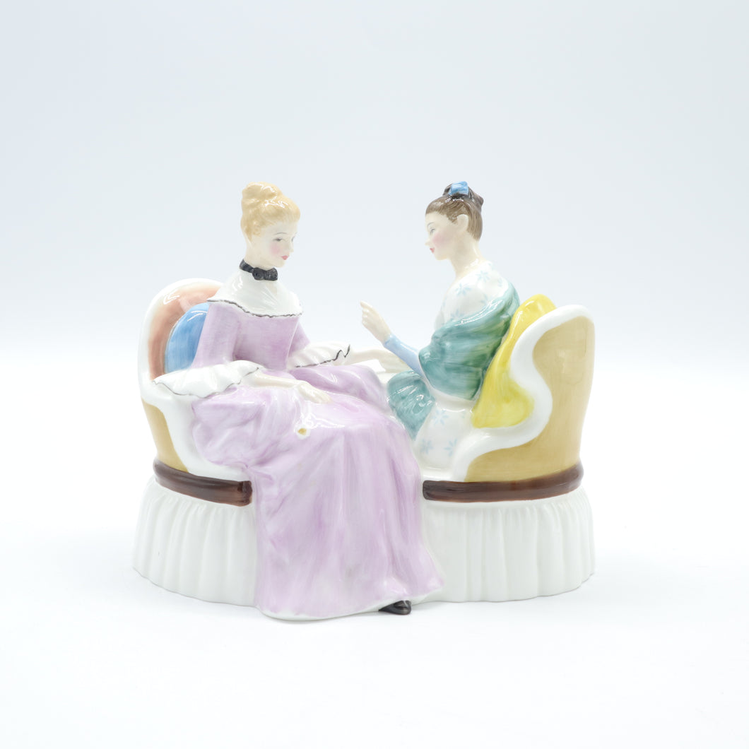 HN2276 Heart to Heart - Popular - Vintage Porcelain Figurine by Royal Doulton, circa 1960 (Item# P-4084)-Timeless Gallery