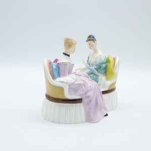 HN2276 Heart to Heart - Popular - Vintage Porcelain Figurine by Royal Doulton, circa 1960 (Item# P-4084)-Timeless Gallery