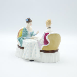 HN2276 Heart to Heart - Popular - Vintage Porcelain Figurine by Royal Doulton, circa 1960 (Item# P-4084)-Timeless Gallery