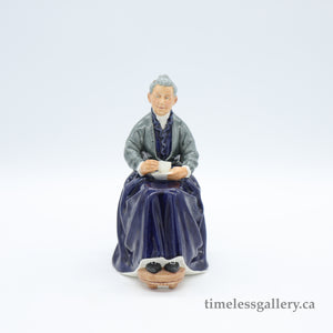 HN2322 Cup of Tea - Vintage Porcelain Figurine by Royal Doulton, circa 1970 (Item# P-6261)-Timeless Gallery