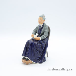 HN2322 Cup of Tea - Vintage Porcelain Figurine by Royal Doulton, circa 1970 (Item# P-6261)-Timeless Gallery