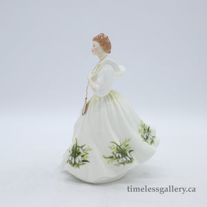 HN2697 January - Vintage Porcelain Figurine by Royal Doulton, dated 1987 (Item# P-7730)-Timeless Gallery